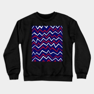 Zig Zag Blue Crewneck Sweatshirt